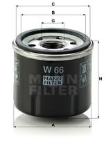 Mann Filter W66 - FILTRO ACEITE CAR