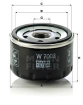 Mann Filter W7003 - FILTRO ACEITE CAR