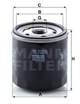 Mann Filter W7035 - FILTRO ACEITE CAR