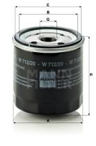 Mann Filter W71220 - FILTRO ACEITE CAR+INDUSTRY