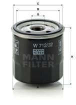 Mann Filter W71232 - FILTRO ACEITE CAR