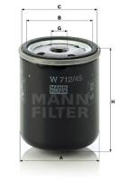 Mann Filter W71245 - FILTRO ACEITE TRUCK