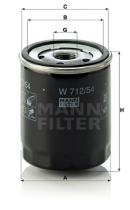 Mann Filter W71254 - FILTRO ACEITE