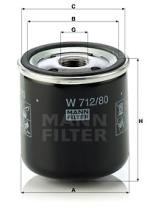 Mann Filter W71280 - FILTRO ACEITE CAR