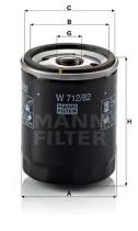 Mann Filter W71282 - FILTRO ACEITE CAR