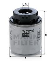 Mann Filter W71293 - FILTRO ACEITE CAR
