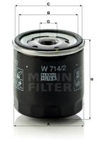 Mann Filter W7142 - FILTRO ACEITE CAR