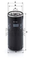 Mann Filter W730 - FILTRO ACEITE CAR