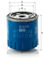 Mann Filter W8153 - FILTRO ACEITE CAR+INDUSTRY