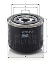 Mann Filter W91428 - FILTRO ACEITE CAR+TRUCK