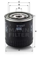 Mann Filter W9207Y - FILTRO ACEITE