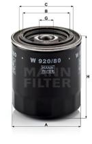 Mann Filter W92080 - [*]FILTRO ACEITE
