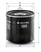 Mann Filter W92180 - FILTRO ACEITE