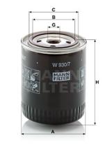 Mann Filter W9307 - FILTRO ACEITE INDUSTRY