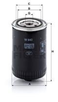 Mann Filter W940 - FILTRO ACEITE ALL SEGMENTS
