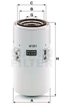 Mann Filter W951 - FILTRO ACEITE INDUSTRY