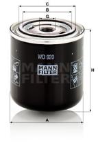 Mann Filter WD920 - FILTRO ACEITE