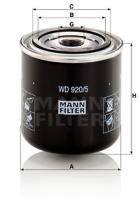 Mann Filter WD9205 - FILTRO ACEITE INDUSTRY