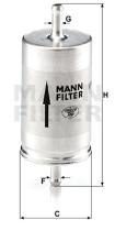 Mann Filter WK410 - FILTRO COMBUSTIBLE