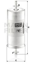 Mann Filter WK413 - FILTRO COMBUSTIBLE CAR