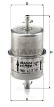 Mann Filter WK438 - FILTRO COMBUSTIBLE CAR