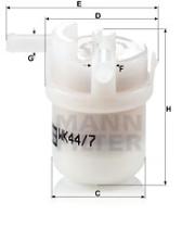 Mann Filter WK447 - FILTRO COMBUSTIBLE CAR