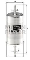 Mann Filter WK5111 - FILTRO COMBUSTIBLE CAR