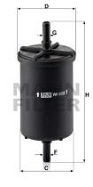 Mann Filter WK6002 - FILTRO COMBUSTIBLE CAR