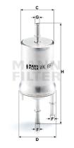 Mann Filter WK691 - FILTRO COMBUSTIBLE CAR