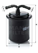 Mann Filter WK711 - FILTRO COMBUSTIBLE