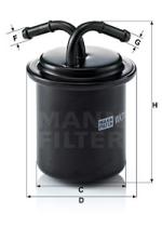 Mann Filter WK711 - FILTRO COMBUSTIBLE CAR