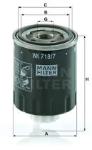 Mann Filter WK7187 - [**]FILTRO COMBUSTIBLE