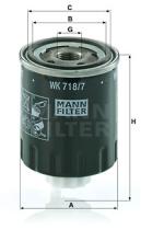 Mann Filter WK7187 - FILTRO COMBUSTIBLE INDUSTRY