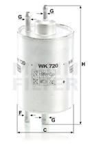 Mann Filter WK720 - FILTRO COMBUSTIBLE CAR