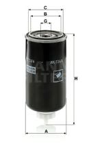 Mann Filter WK7244 - FILTRO COMBUSTIBLE INDUSTRY
