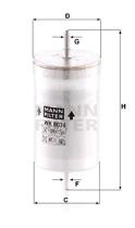 Mann Filter WK8036 - FILTRO COMBUSTIBLE CAR