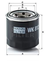Mann Filter WK812 - FILTRO COMBUSTIBLE