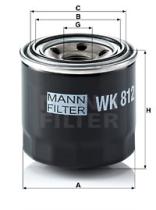 Mann Filter WK812 - FILTRO COMBUSTIBLE INDUSTRY