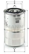 Mann Filter WK815X - FILTRO COMBUSTIBLE