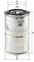 Mann Filter WK815X - FILTRO COMBUSTIBLE CAR+INDUSTRY