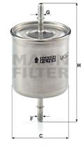 Mann Filter WK8222 - FILTRO COMBUSTIBLE CAR
