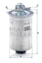Mann Filter WK84212X - FILTRO COMBUSTIBLE CAR