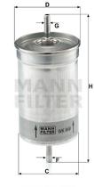 Mann Filter WK849 - FILTRO COMBUSTIBLE