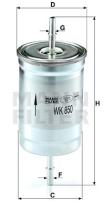 Mann Filter WK850 - FILTRO COMBUSTIBLE CAR