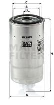 Mann Filter WK8543 - FILTRO COMBUSTIBLE CAR