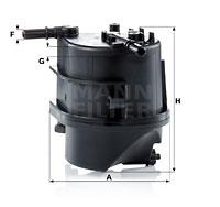 Mann Filter WK939 - FILTRO COMBUSTIBLE CAR