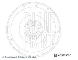 Blue Print ADS73502C - VOLANTE DE MOTOR SUBARU PKW