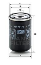 Mann Filter WD7314 - FILTRO ACEITE
