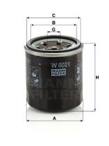 Mann Filter W6021 - FILTRO ACEITE CAR