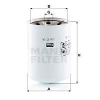 Mann Filter WD13003X - FILTRO ACEITE
